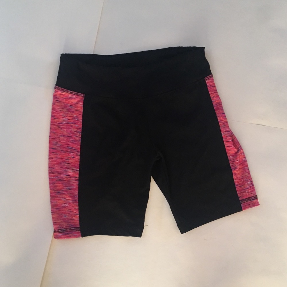 Kids pink and black shorts